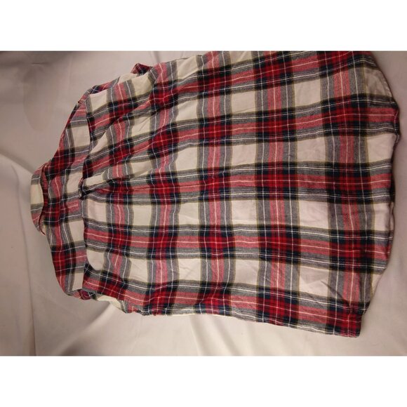 Mens John Bartlett Button Up Red White Blue Shirt Size M Medium Long Sleeves - Picture 3 of 3